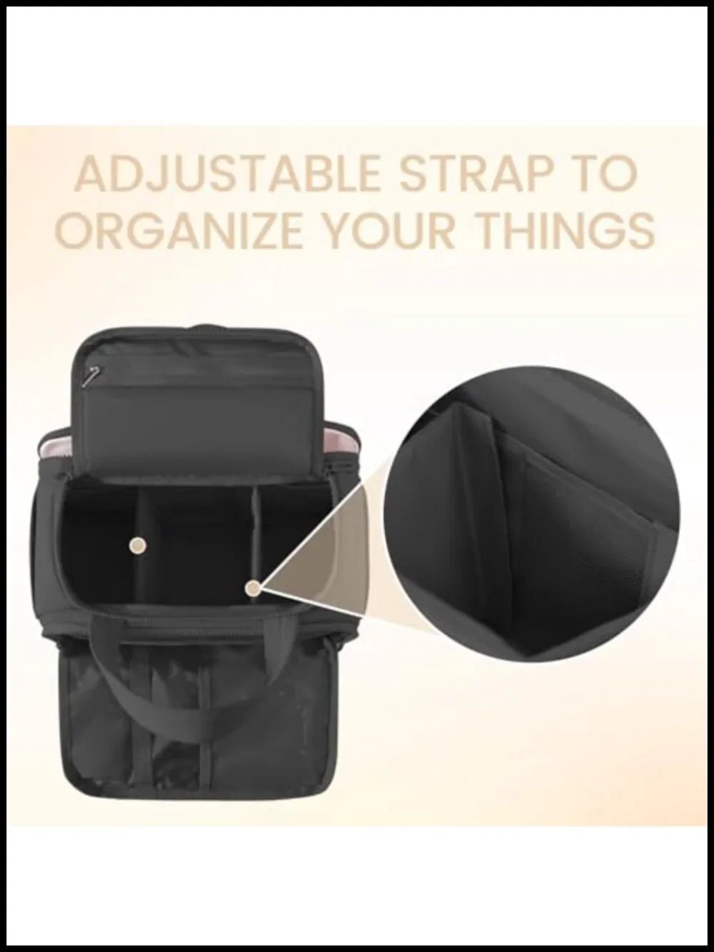 Puffy Large Toiletry Bag for Women, Travel Makeup Bag with Adjustable Dividers,
